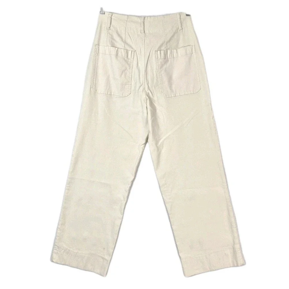 Avec Les Filles Cropped Wide Leg Pants High Rise Stretch Trousers Quiet Luxury